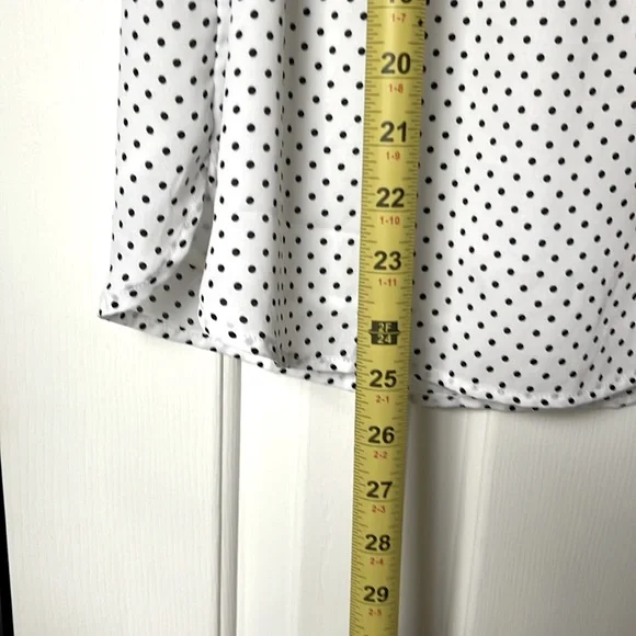 Women’s Small Loft Blouse Top. Black and White Polka Dot. Excellent condition - Picture 11 of 11